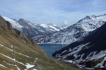 Discesa dal Passo del Gries - Vista Lago di Morasco
